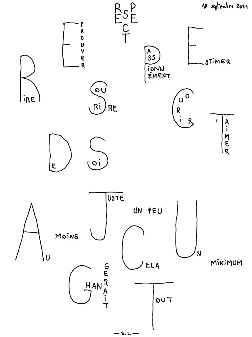 Respect. © Benoît Labourdette.