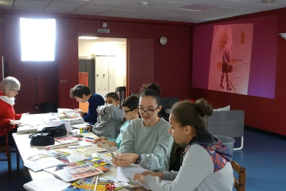 Ville des Lilas : ateliers de réalisation de films d'animation pour adolescents - 1 © Benoît Labourdette 2018.