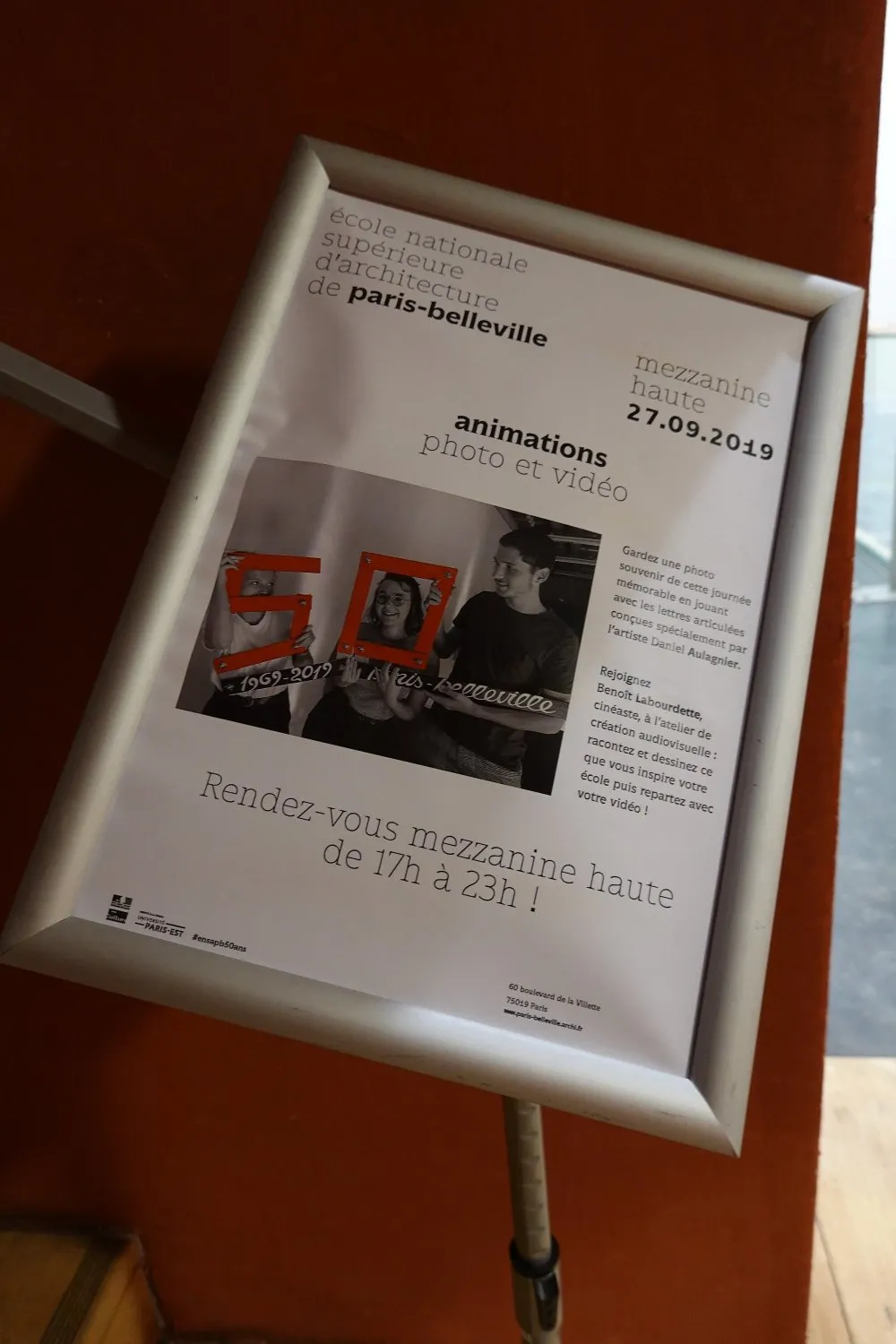 École nationale supérieure d'architecture de Paris-Belleville : atelier cinéma dessiné pour le 50<sup class="typo_exposants">e</sup> anniversaire - 13 © Benoît Labourdette 2019.