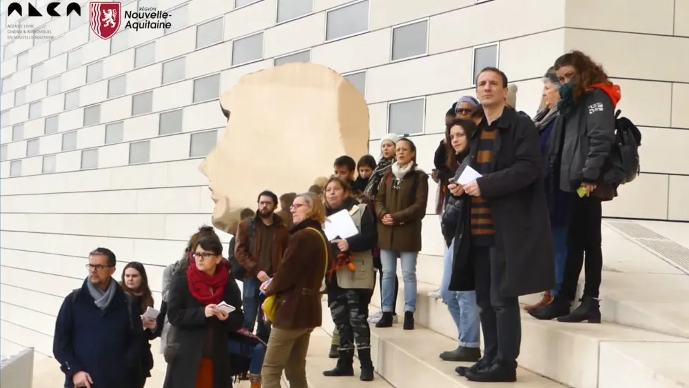 ALCA et FRAC Aquitaine : À la rencontre des publics et d'un quartier : co-construire et expérimenter une projection itinérante - 23 © Benoît Labourdette 2020.