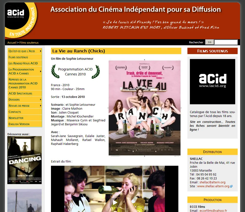 Site web www.lacid.org + Bases de données - 3 © Benoît Labourdette 2011.