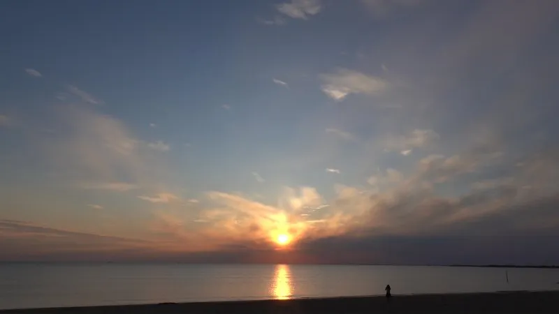 Soleil le soir