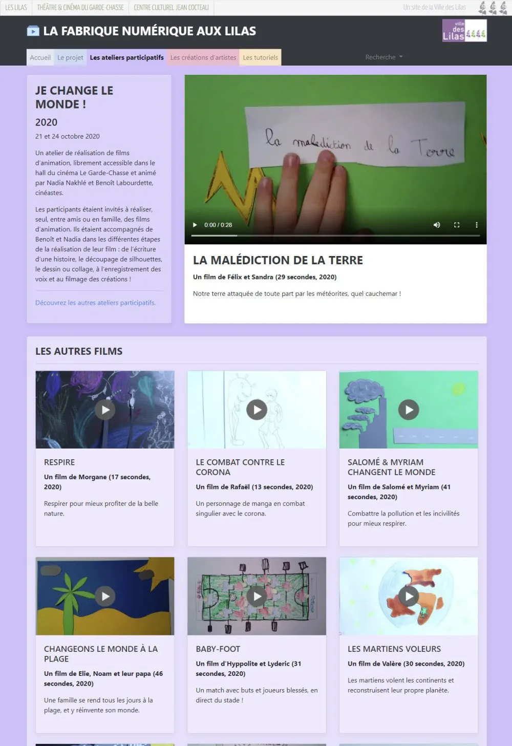 Plateforme vidéo « La fabrique numérique aux Lilas » - 6 © Benoît Labourdette 2021.