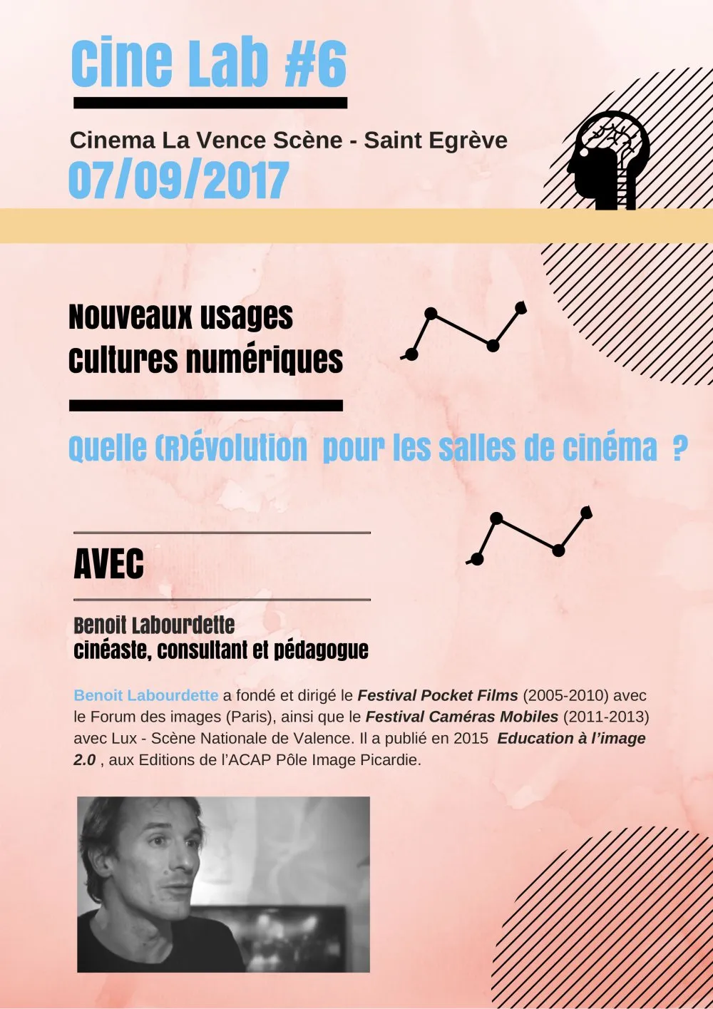 Ciné Lab #6 : « Nouveaux usages, cultures numériques. Quelle (R)évolution pour les salles de cinéma ? » - © Benoît Labourdette 2017.