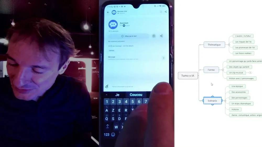 Tutoriel de réalisation de films en collaboration avec des intelligences artificielles - 6 © Benoît Labourdette 2024.