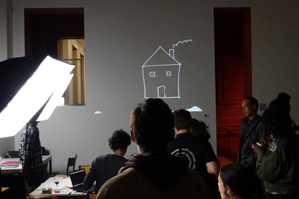 École nationale supérieure d'architecture de Paris-Belleville : atelier cinéma dessiné pour le 50<sup class="typo_exposants">e</sup> anniversaire - 5 © Benoît Labourdette 2019.