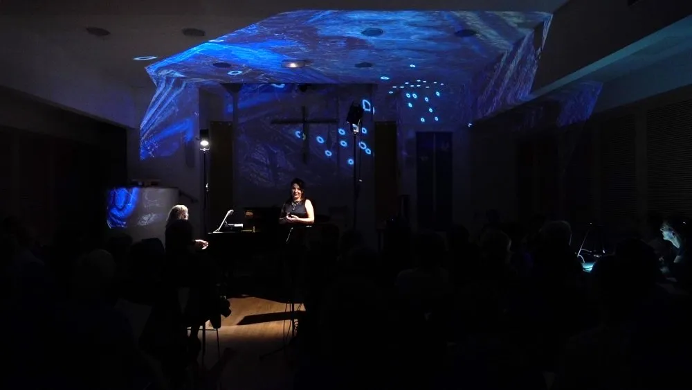 Récital voix-piano-vidéo « Chants et danses de la mort » - 1 © Benoît Labourdette 2018.