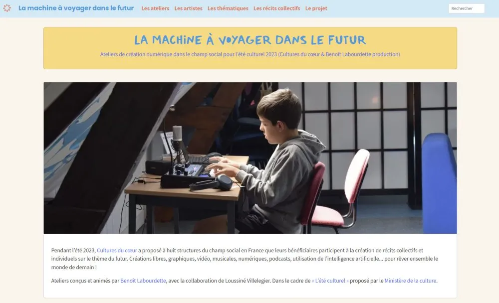 Site web « La machine à voyager dans le futur » - 47 © Benoît Labourdette 2023.