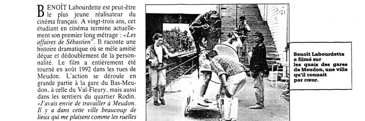 Journal de Meudon : « Benoît Labourdette reçoit le premier prix »