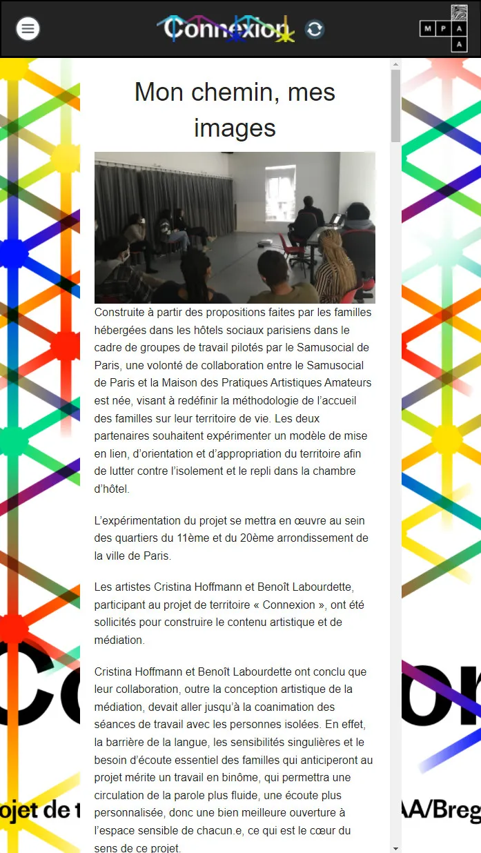 Plateforme vidéo « Connexion » pour la MPAA - 13 © Benoît Labourdette 2021.