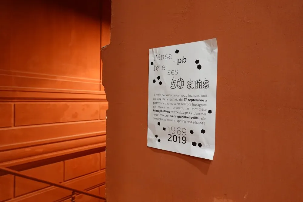 École nationale supérieure d'architecture de Paris-Belleville : atelier cinéma dessiné pour le 50<sup class="typo_exposants">e</sup> anniversaire - 14 © Benoît Labourdette 2019.