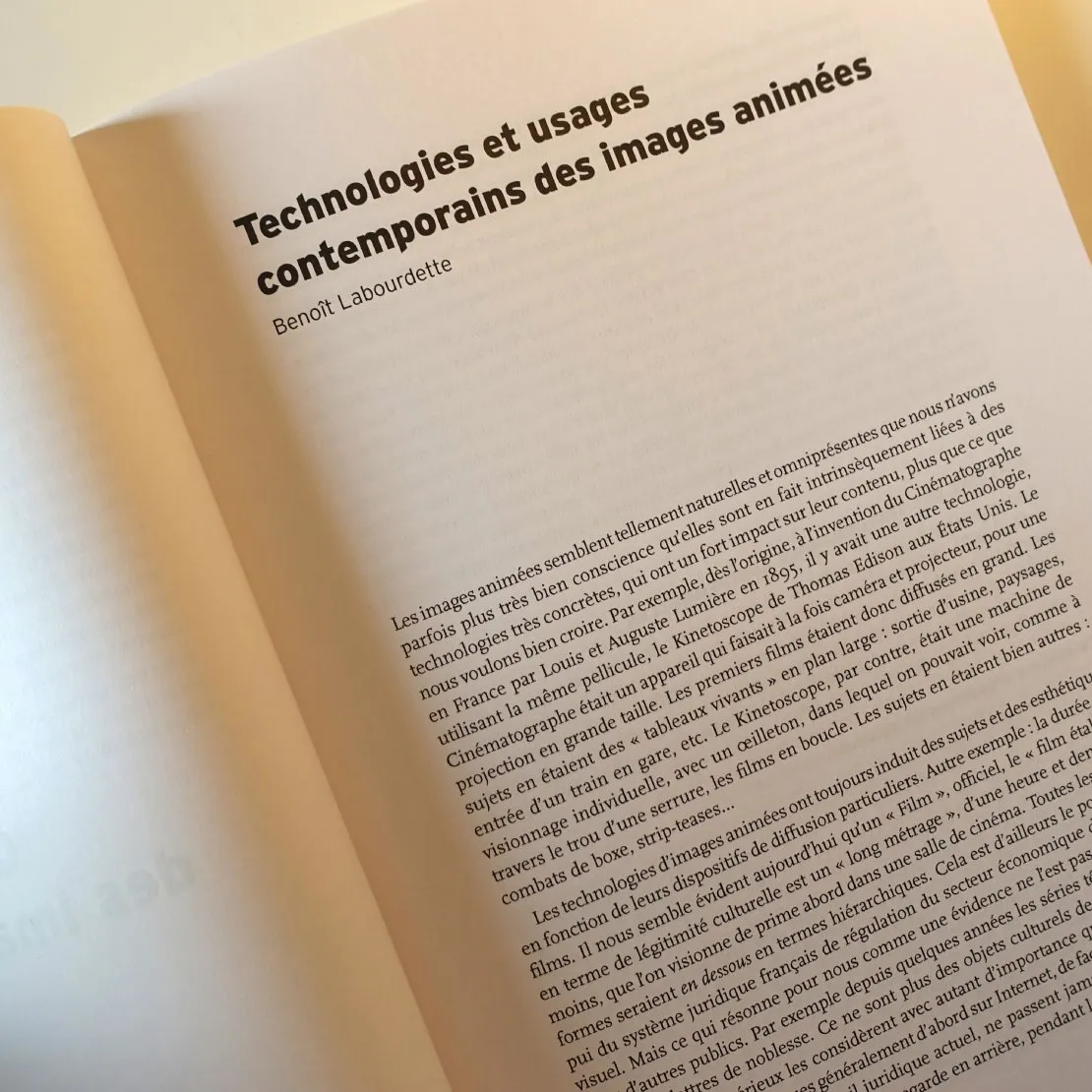 Revue Médiathèmes : « Technologies et usages contemporains des images animées ». © Benoît Labourdette.