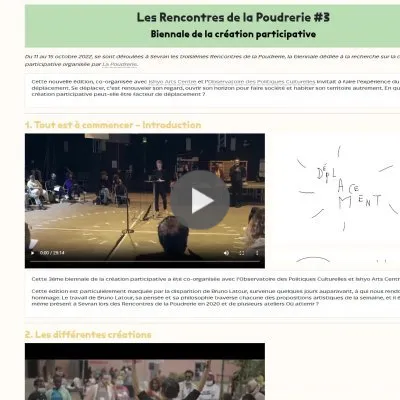 Synthèse en ligne des Rencontres de la création participative 2022 
