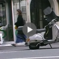 J'ai garé mon scooter
