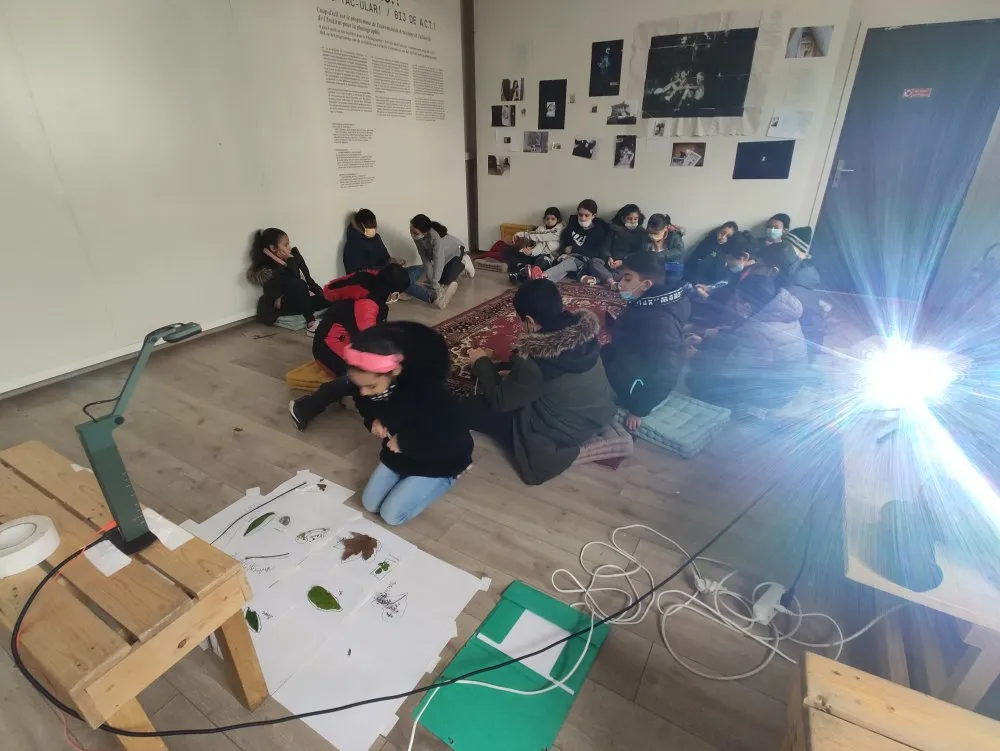 « Classe culture » : réalisation d'une exposition photographique avec une classe de CM2 - 16 © Benoît Labourdette 2022.