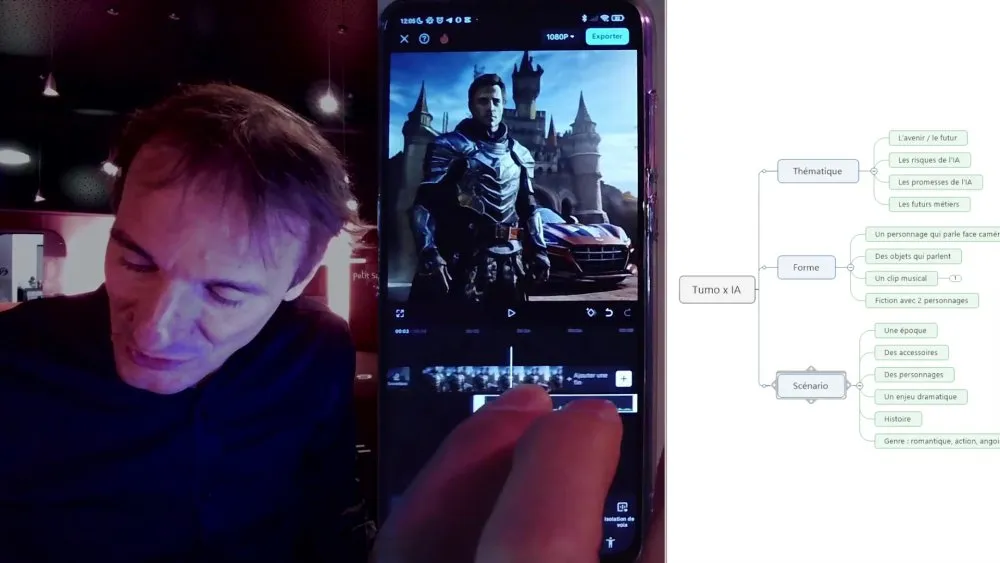 Tutoriel de réalisation de films en collaboration avec des intelligences artificielles - 14 © Benoît Labourdette 2024.