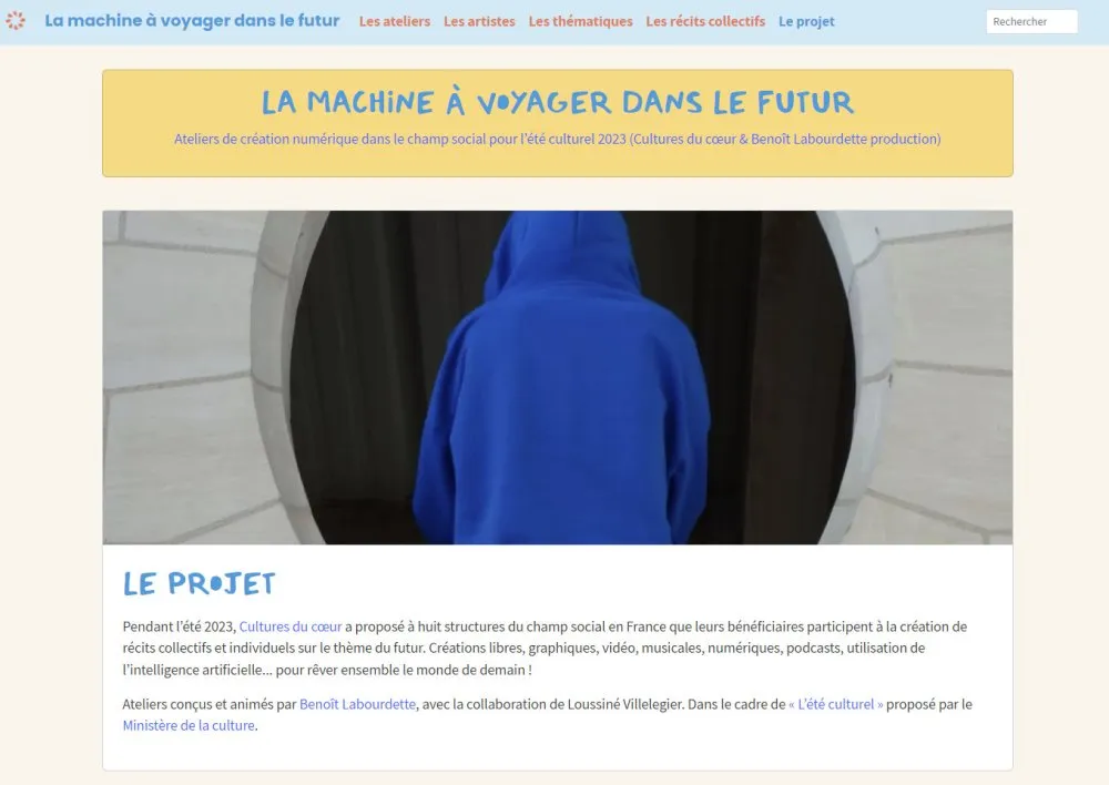 Site web « La machine à voyager dans le futur » - 35 © Benoît Labourdette 2023.
