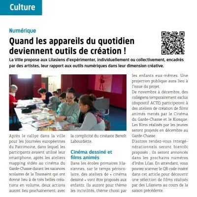Infos Lilas : « Quand les appareils du quotidien deviennent outils de création ! »