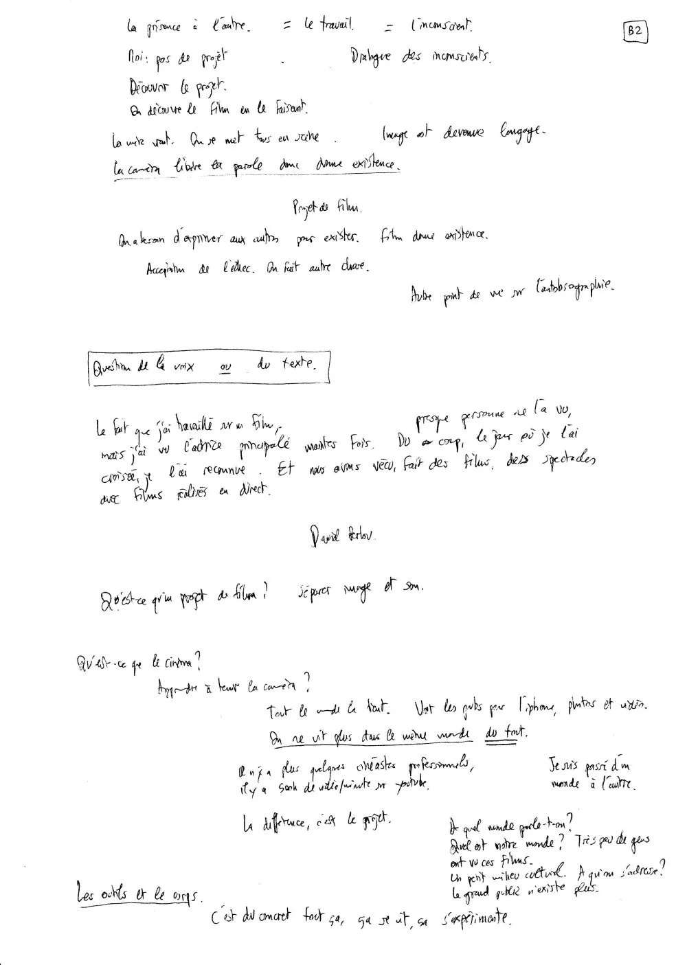 Université Montpellier 3 : « Je ne le savais pas, mais je suis ma caméra » - 29 © Benoît Labourdette 2017.