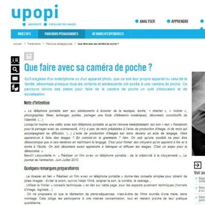 UPOPI : « Que faire avec sa caméra de poche ? »