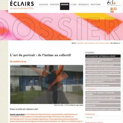 Revue Éclairs : « Se mettre à nu » (interview de Benoît Labourdette)