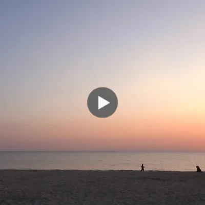 Plage le soir