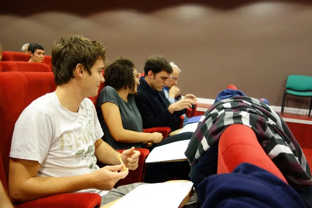 LPMA (universités Paris 6 & 7) : réalisation d'un film collectif - 1 © Benoît Labourdette 2015.