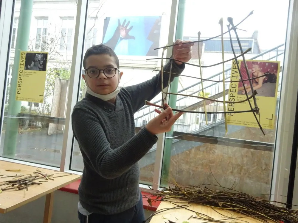 « Classe culture » : réalisation d'une exposition photographique avec une classe de CM2 - 102 © Benoît Labourdette 2022.