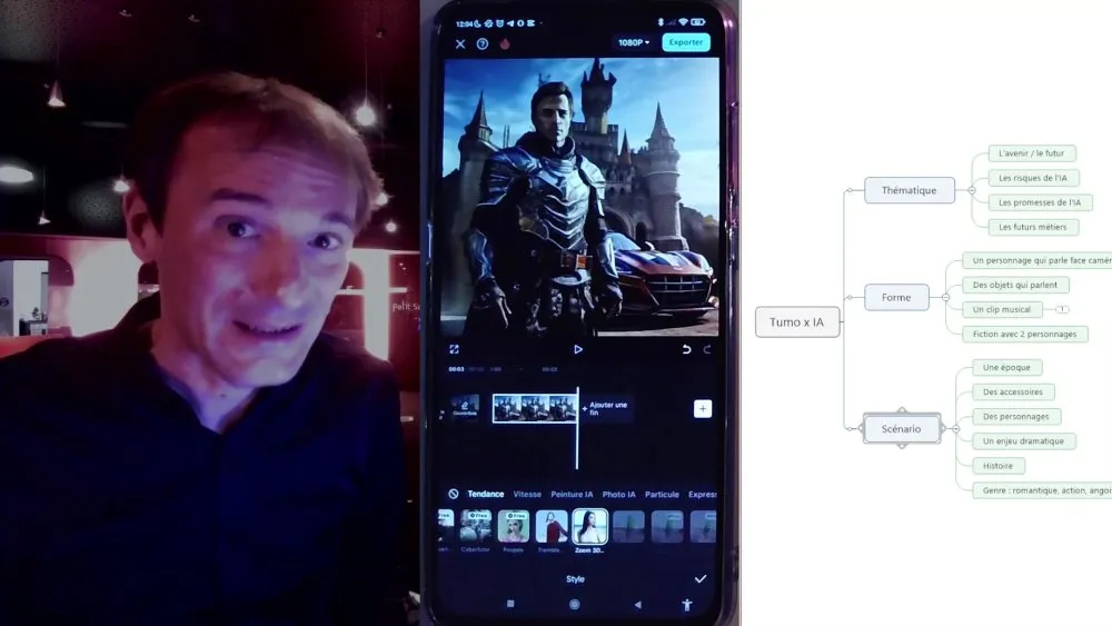 Tutoriel de réalisation de films en collaboration avec des intelligences artificielles - 13 © Benoît Labourdette 2024.
