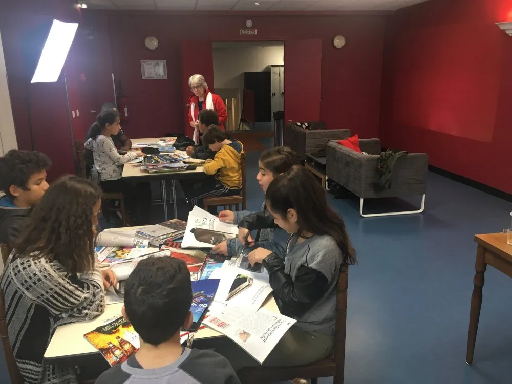 Ville des Lilas : ateliers de réalisation de films d'animation pour adolescents - 3 © Benoît Labourdette 2018.