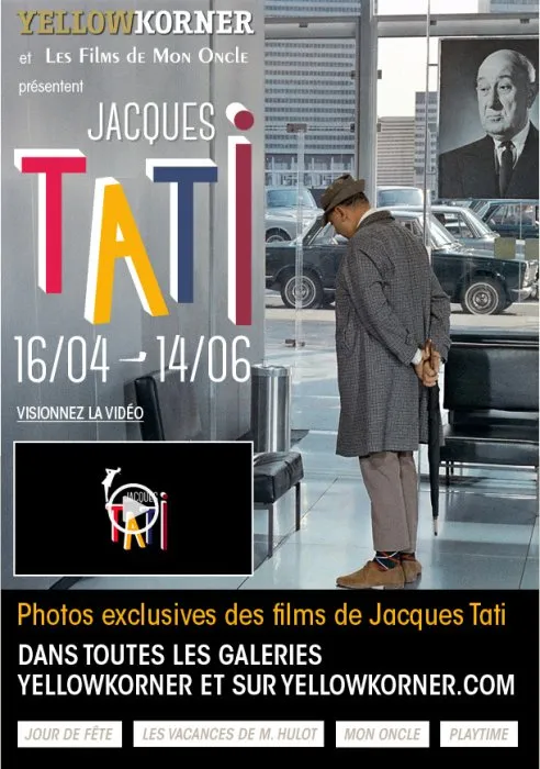 Publicité exposition photos Jacques Tati - Yellowkorner - 1. © Benoît Labourdette.