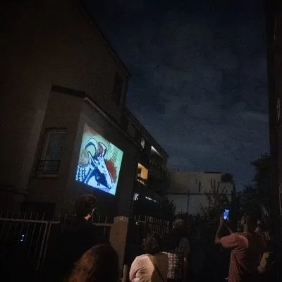 Atelier-projection itinérante aux Lilas 