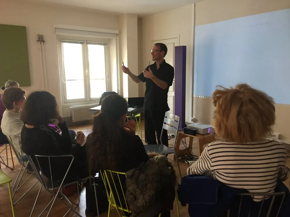 Festival Numok : atelier « Créons à 360° » (bibliothèques de la Ville de Paris) - 6 © Benoît Labourdette 2018.
